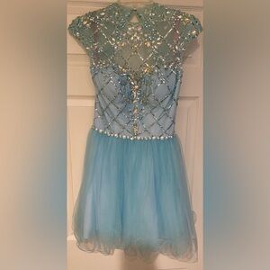 Blush cocktail dress size 8